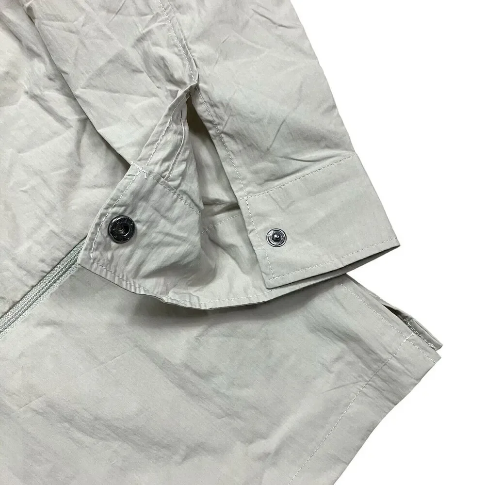 Rains‎ Jacket Men’s XL Cement Full Zip Collar 18690 Woven Athletic Shirt Pockets